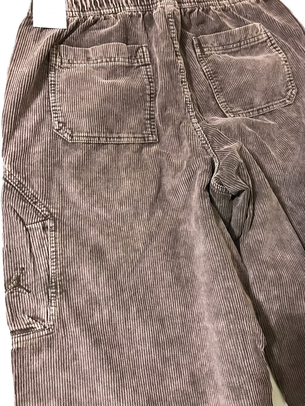Jordan Flight Chicago Men's Corduroy Cargo Pants Barogue Brown Size Large - Picture 7 of 8